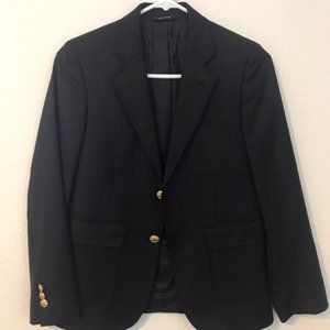 Brooks Brothers Boys Youth Medium Kids 12 Blazer Jacket Two Button Navy